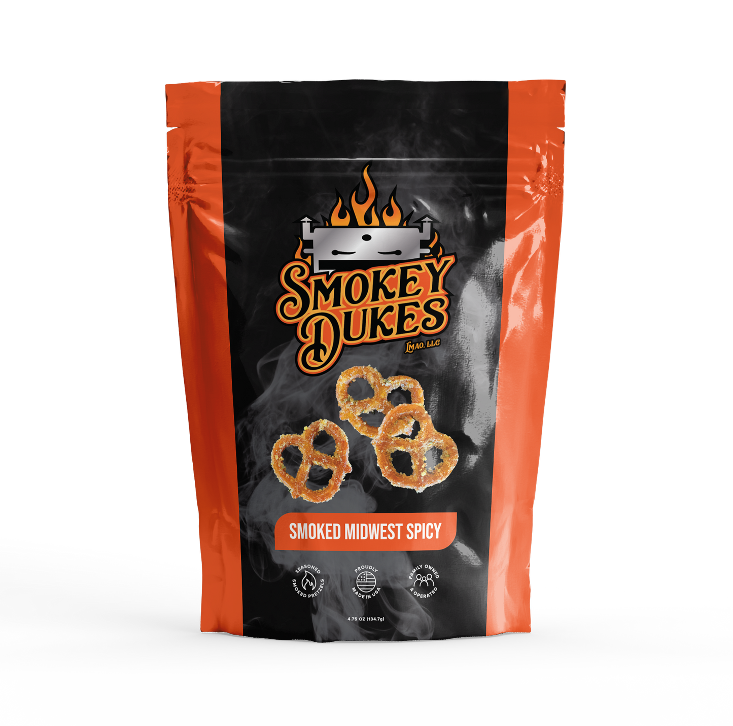 Smoked Midwest Spicy Pretzels